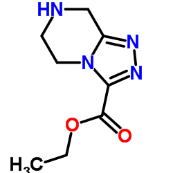 5,6,7,8-四氢-1,2,4-三唑并[4,3-a]吡嗪-3-甲酸乙酯结构式