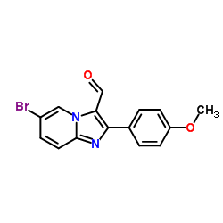 6-Bromo-2-(4-methoxyphenyl)imidazo[1,2-a]pyridine-3-carbaldehyde Structure