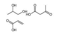 3-oxobutanoic acid,propane-1,2-diol,prop-2-enoic acid Structure
