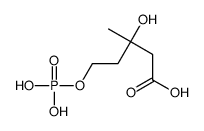3-hydroxy-3-methyl-5-phosphonooxy-pentanoic acid结构式