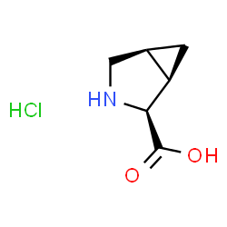 (1R,2S,5S)-rel-3-氮杂双环[3.1.0]己烷-2-羧酸盐酸盐结构式