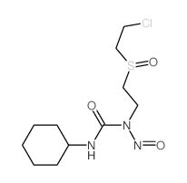 1-[2-(2-chloroethylsulfinyl)ethyl]-3-cyclohexyl-1-nitroso-urea结构式