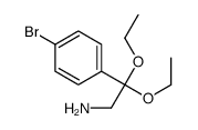 2-(4-Bromo-phenyl)-2,2-diethoxy-ethylamine structure