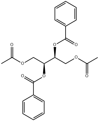 (2S,3S)-1,2,3,4-Butanetetrol 1,4-diacetate 2,3-dibenzoate Structure