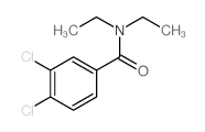 3,4-dichloro-N,N-diethyl-benzamide结构式