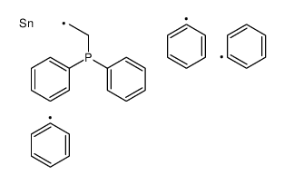 diphenyl(2-triphenylstannylethyl)phosphane Structure