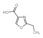 2-乙基-1,3-噁唑-4-羧酸结构式