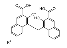 potassium,4-[(3-carboxy-2-hydroxynaphthalen-1-yl)methyl]-3-hydroxynaphthalene-2-carboxylate Structure
