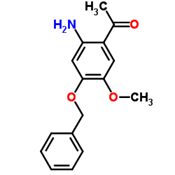1-(2-氨基-4-苄氧基-5-甲氧基苯基)乙酮结构式