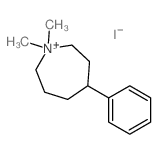 1,1-dimethyl-4-phenyl-1-azoniacycloheptane结构式