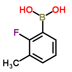 2-氟-3-甲基苯硼酸结构式