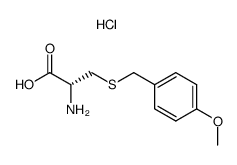 ammonium chloride salt of S-p-methoxybenzyl-(2R)-cysteine结构式