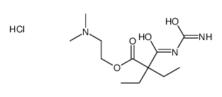 2-(dimethylamino)ethyl 2-(carbamoylcarbamoyl)-2-ethylbutanoate,hydrochloride结构式
