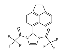 1,1'-(2-(1,2-dihydroacenaphthylen-5-yl)-1H-imidazole-1,3(2H)-diyl)bis(2,2,2-trifluoroethan-1-one)结构式