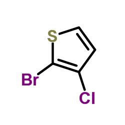 2-Bromo-3-chlorothiophene Structure