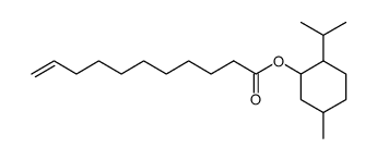 2-isopropyl-5-methylcyclohexyl undec-10-enoate结构式