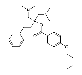 [1-(dimethylamino)-2-[(dimethylamino)methyl]-4-phenylbutan-2-yl] 4-butoxybenzoate Structure