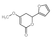 6-(2-furyl)-4-methoxy-5,6-dihydropyran-2-one Structure