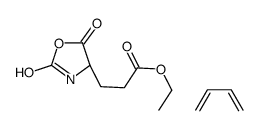 buta-1,3-diene,ethyl 3-[(4S)-2,5-dioxo-1,3-oxazolidin-4-yl]propanoate结构式