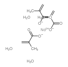 neodymium methacrylate, trihydrate Structure