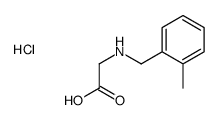 2-[(2-methylphenyl)methylamino]acetic acid,hydrochloride结构式