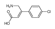 (Z)-4-amino-3-(4-chlorophenyl)but-2-enoic acid结构式