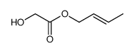 (E)-2-butenyl 2-hydroxyacetate结构式