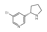 (2S)-5-溴-3-(2-吡咯烷)吡啶结构式