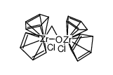 {μ-(η1-O:η2-C,O-formaldehyde)bis(zirconocene chloride)}结构式