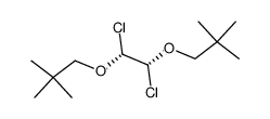 1,2 dichloro-1,2-dineopentyloxyethane Structure