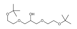 1,3-bis[2-[(2-methylpropan-2-yl)oxy]ethoxy]propan-2-ol结构式