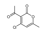 3-acetyl-4-chloro-6-methyl-2H-pyran-2-one结构式