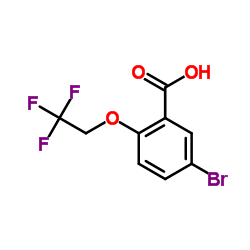 5-Bromo-2-(2,2,2-trifluoroethoxy)benzoic acid Structure