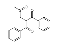 2-(methylsulfinylmethyl)-1,3-diphenylpropane-1,3-dione结构式