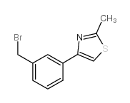 4-[3-(bromomethyl)phenyl]-2-methyl-1,3-thiazole Structure