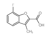 7-fluoro-3-methyl-1-benzofuran-2-carboxylic acid Structure