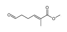 (2E)-2-methyl-6-oxo-hex-2-enoic acid methyl ester结构式