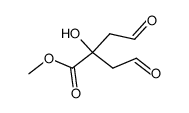 2-hydroxy-4-oxo-2-(2-oxo-ethyl)-butyric acid methyl ester结构式