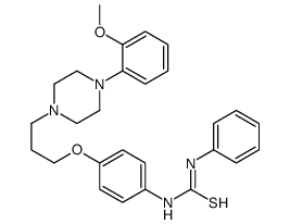 1-[4-[3-[4-(2-methoxyphenyl)piperazin-1-yl]propoxy]phenyl]-3-phenylthiourea结构式