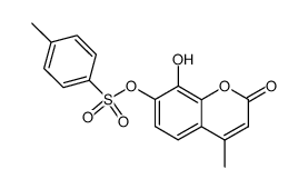 8-hydroxy-4-methyl-7-(toluene-4-sulfonyloxy)-coumarin结构式
