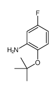 2-(叔丁氧基)-5-氟苯胺结构式