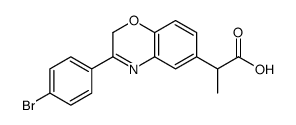 2-[3-(4-bromophenyl)-2H-1,4-benzoxazin-6-yl]propanoic acid Structure
