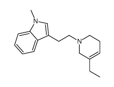 3-[2-(5-ethyl-3,6-dihydro-2H-pyridin-1-yl)ethyl]-1-methylindole Structure