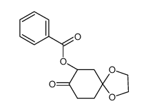 (2-BENZOYLOXY)-1,4-CYCLOHEXANEDIONE (MONO)ETHYLENE KETAL结构式