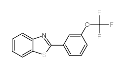 2-(3-三氟甲氧基-苯基)-苯并噻唑结构式