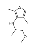 N-(1-methoxypropan-2-yl)-2,4-dimethylthiophen-3-amine Structure