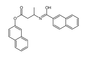 naphthalen-2-yl 3-(naphthalene-2-carbonylamino)butanoate结构式