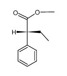 (-)-(R)-2-phenyl-butyric acid methyl ester Structure