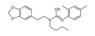 1-[2-(1,3-benzodioxol-5-yl)ethyl]-1-butyl-3-(2,4-dimethylphenyl)urea Structure