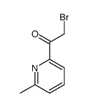 2-溴-1-(6-甲基-2-吡啶)-乙酮结构式